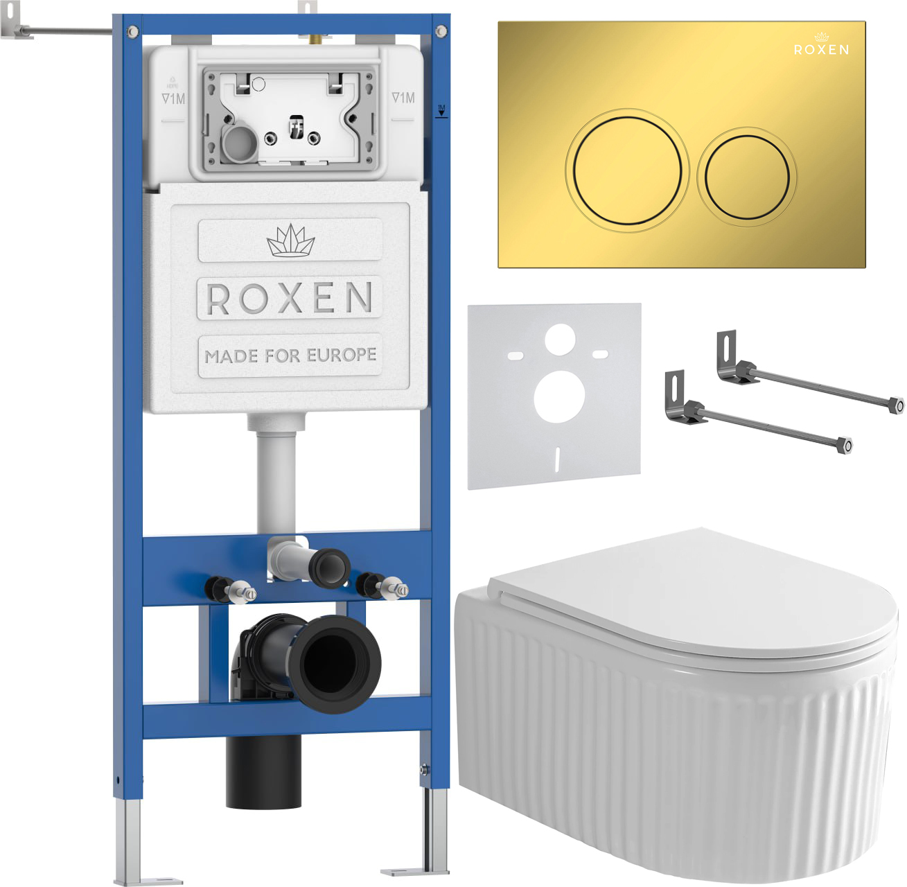 Инсталляция с унитазом подвесным Roxen StounFix Dual Fresh 968254 — фото 2
