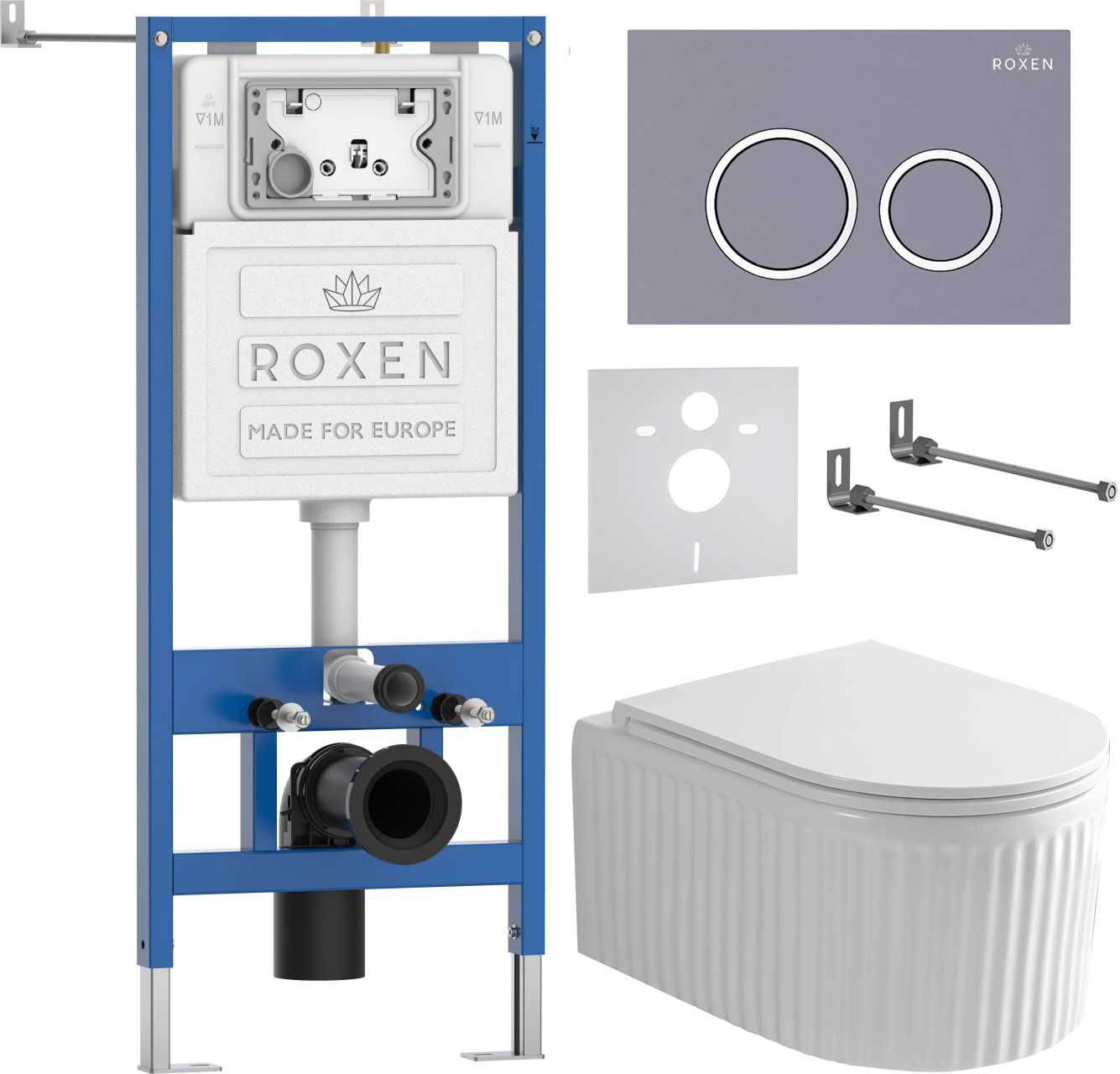 Инсталляция с унитазом подвесным Roxen StounFix Dual Fresh 968253 — фото 2