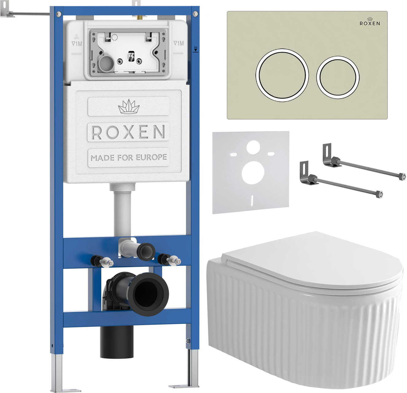 Инсталляция с унитазом подвесным Roxen StounFix Dual Fresh 968249 — фото 2