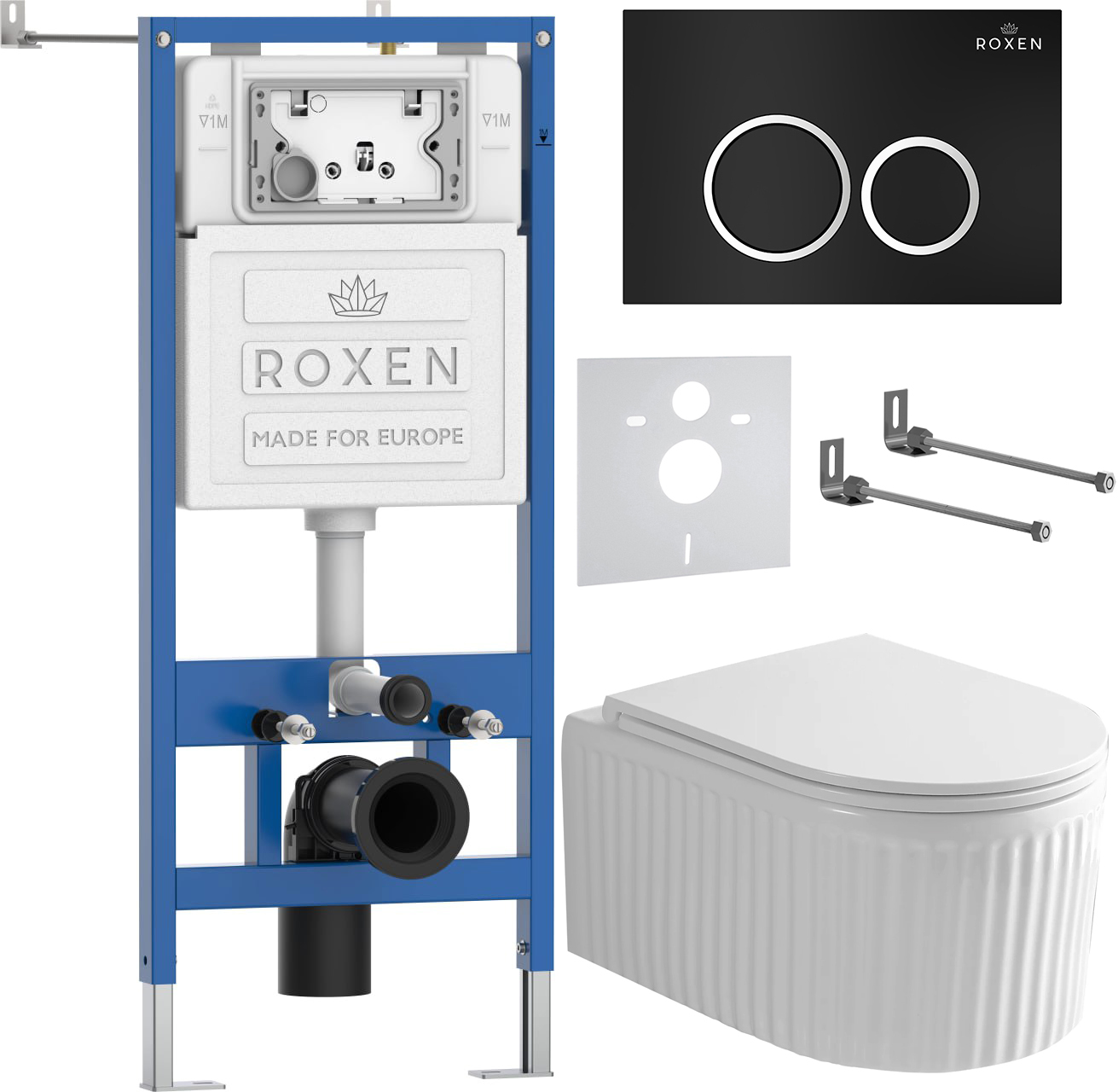Инсталляция с унитазом подвесным Roxen StounFix Dual Fresh 968231 — фото 2