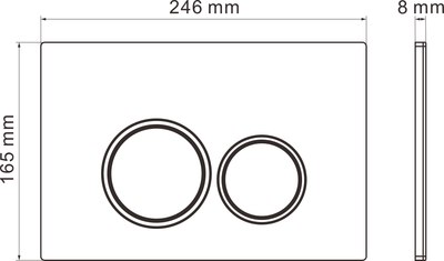 Унитаз подвесной с инсталляцией Roxen StounFix Dual Fresh 968231