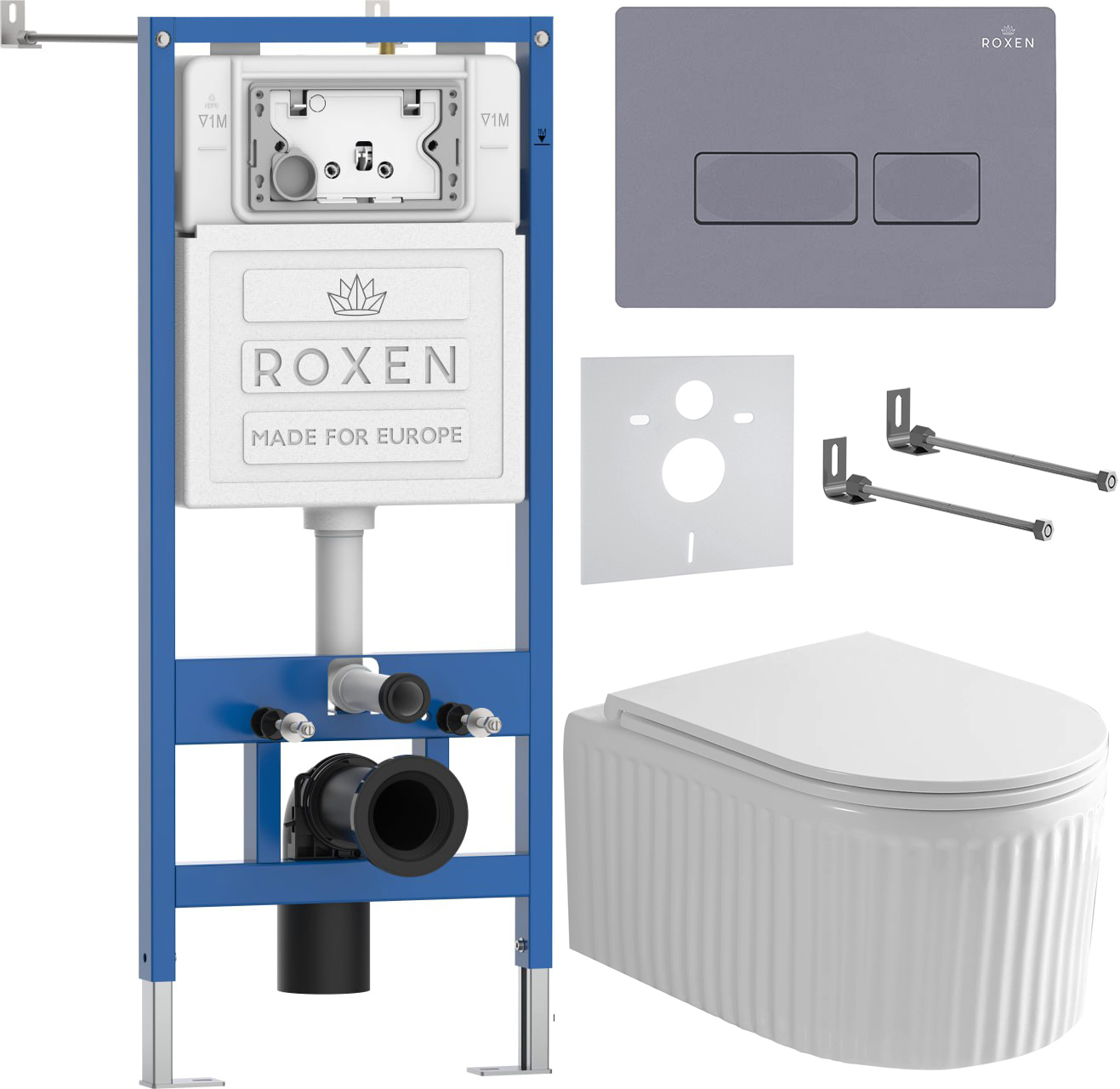 Инсталляция с унитазом подвесным Roxen StounFix Dual Fresh 968226 — фото 2