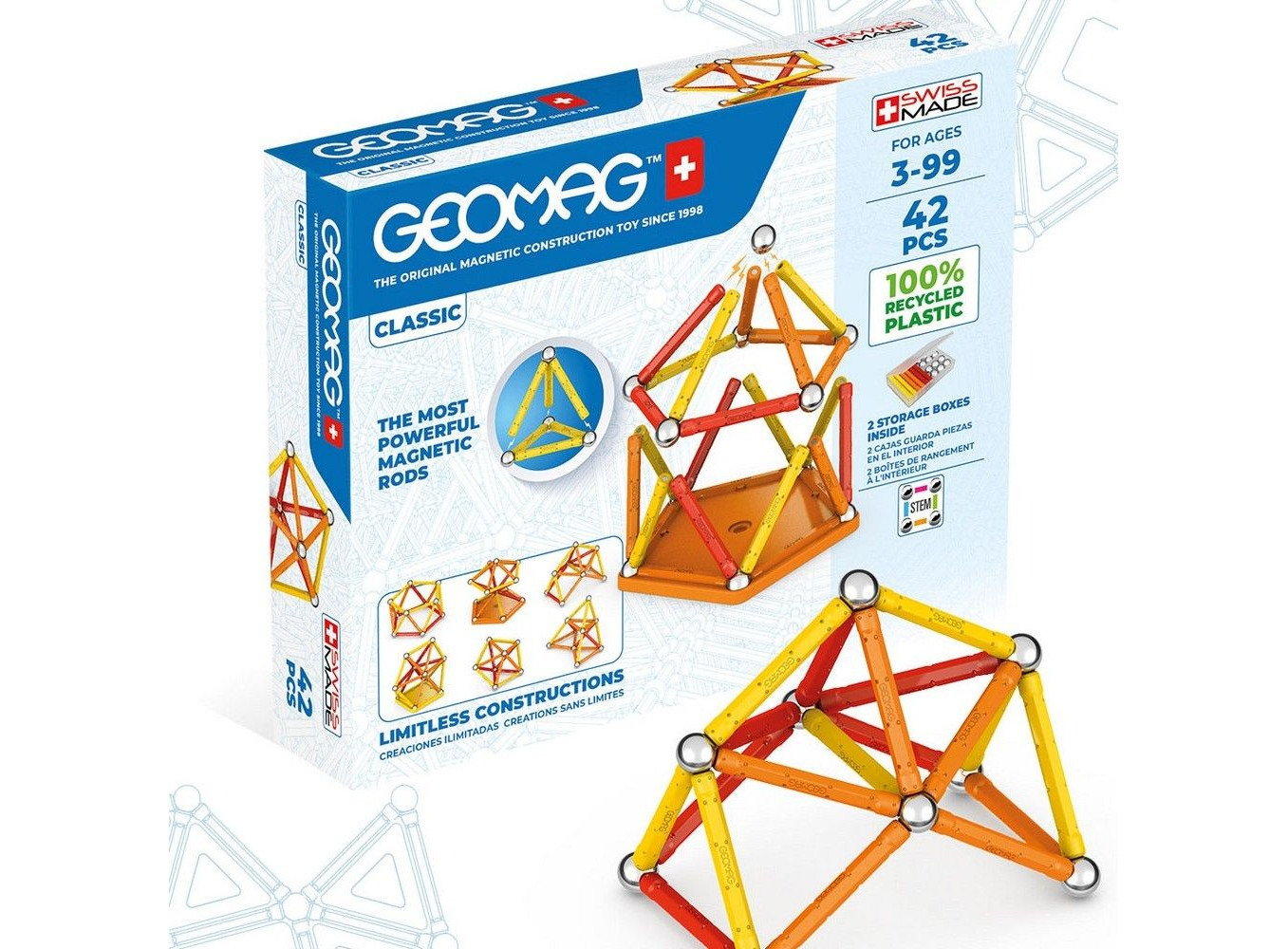 Конструктор магнитный Geomag Классик GM271