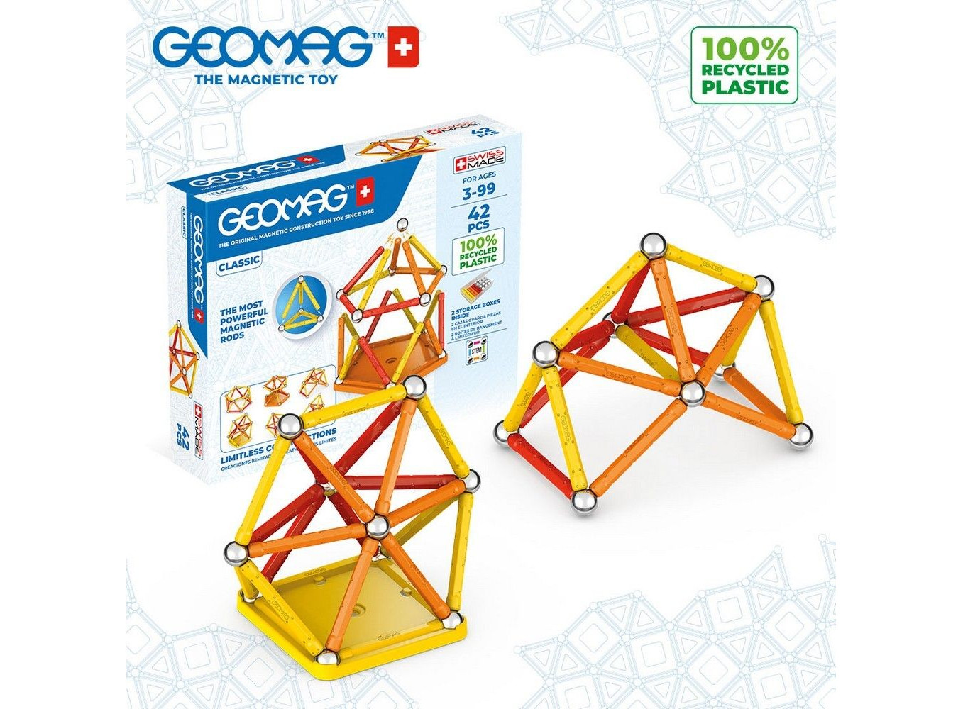 Конструктор магнитный Geomag Классик GM271