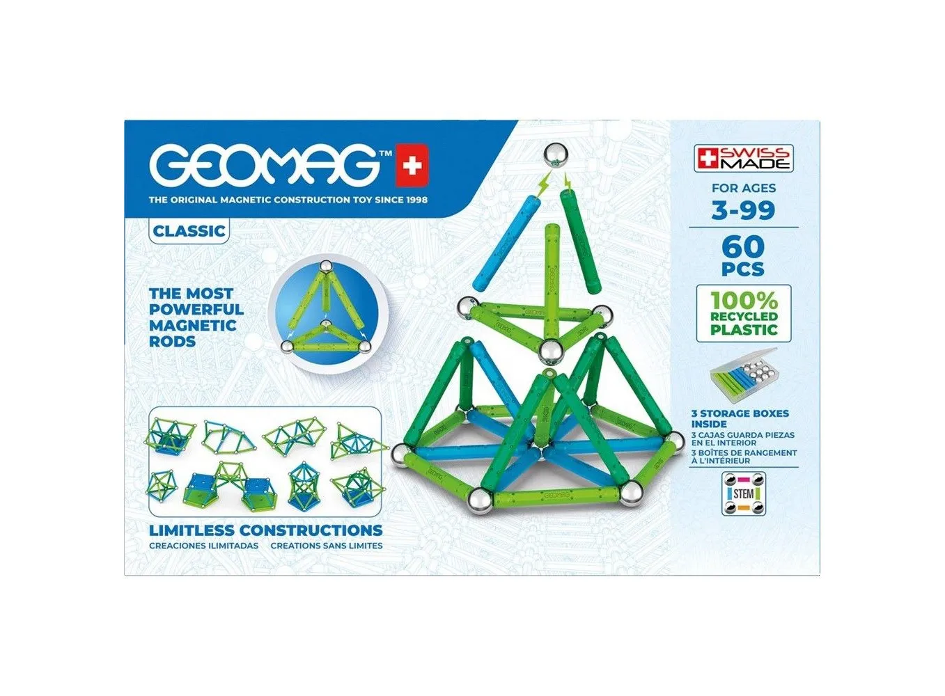 Конструктор магнитный Geomag Классик GM272