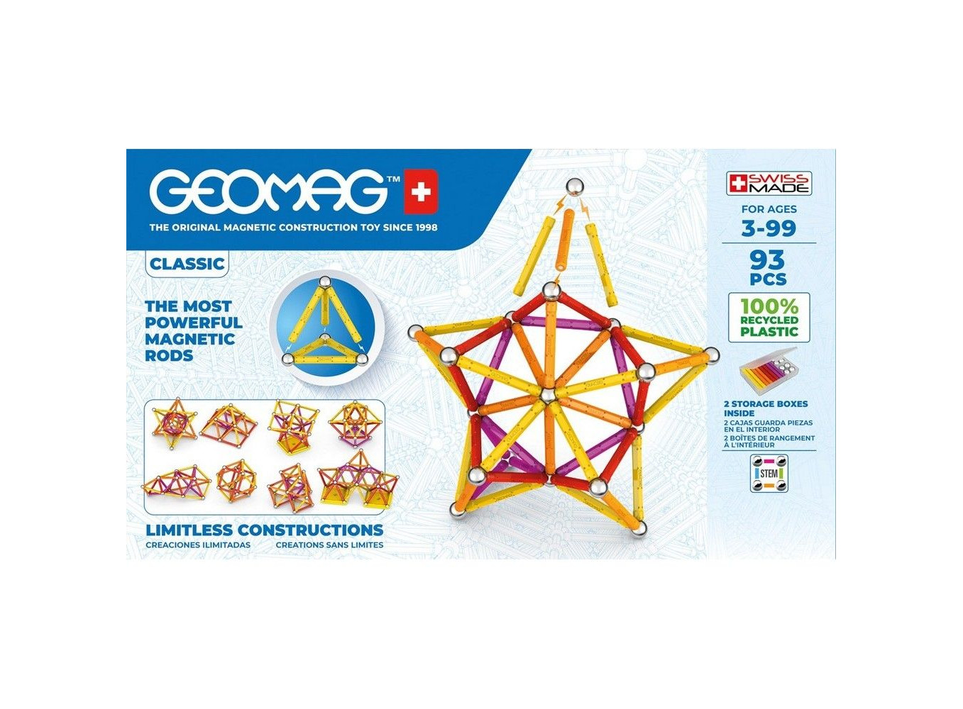 Конструктор магнитный Geomag Классик GM273