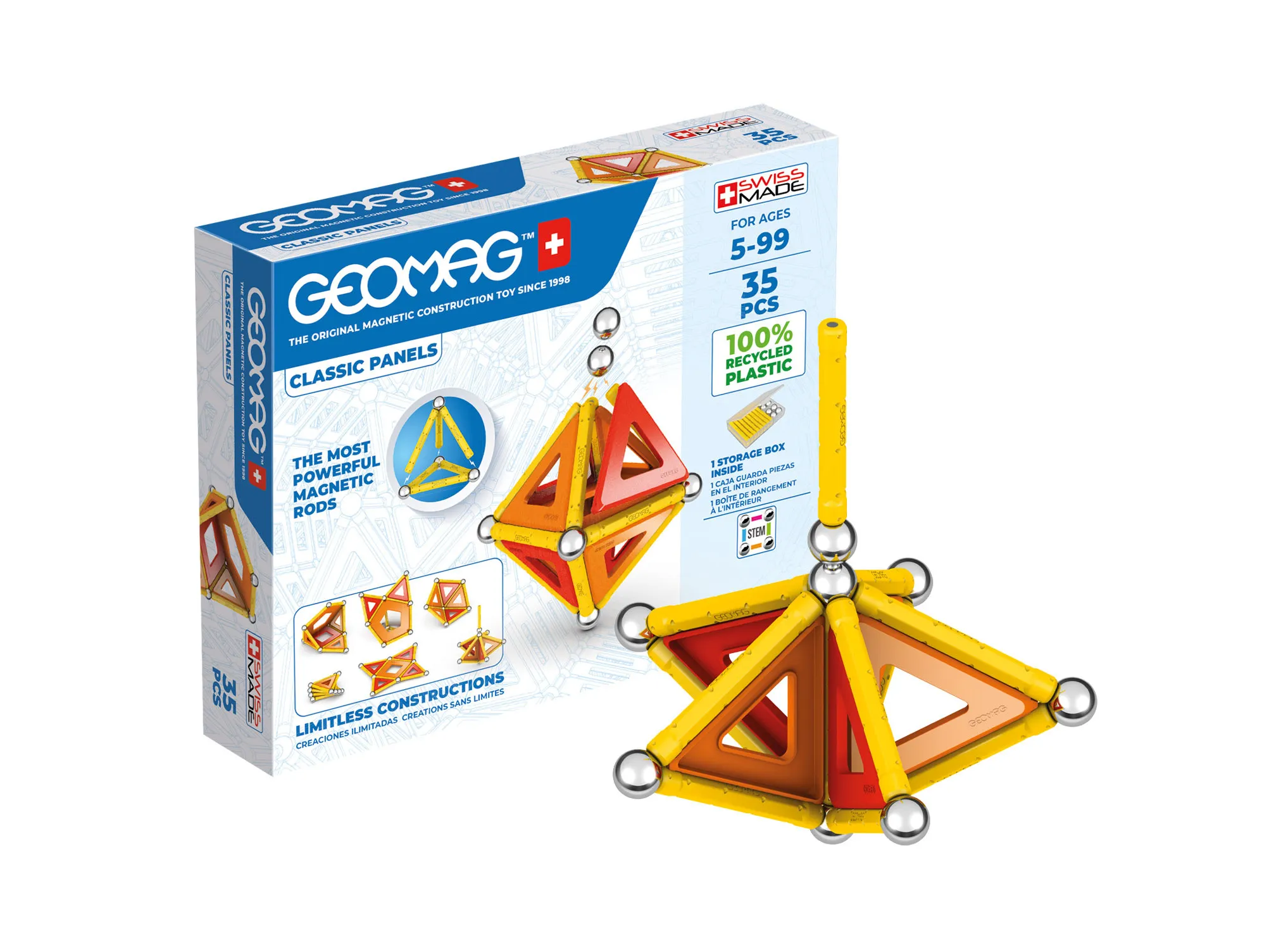 Конструктор магнитный Geomag Классик пластины GM470