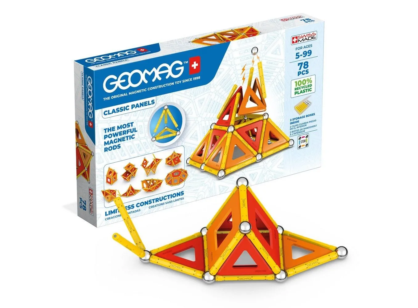 Конструктор магнитный Geomag Классик пластины GM472