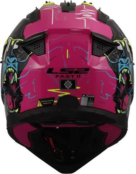 Мотошлем LS2 MX708 Fast 2 Gorilla (L, Purple H-V Yellow)