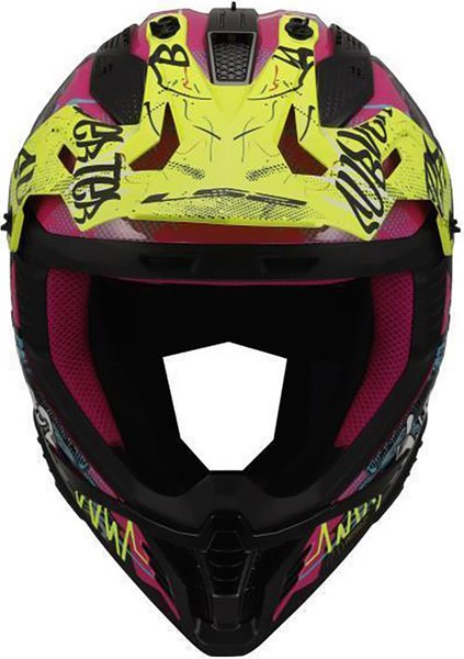 Мотошлем LS2 MX708 Fast 2 Gorilla (L, Purple H-V Yellow)