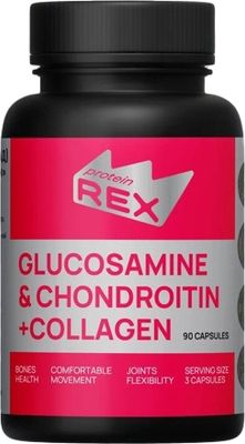 Комплекс для суставов и связок Rexy Glucosamine & Chondroitin + Collagen (74г)