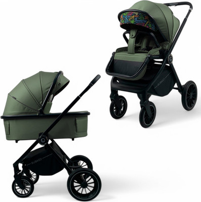 Детская универсальная коляска Bubago Bloom 2 в 1 / BG 134-3  (зеленый) - 