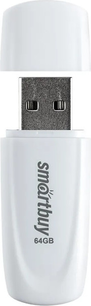 Изображение товара USB flash накопитель SmartBuy 64Gb Scout White (SB064GB2SCW)