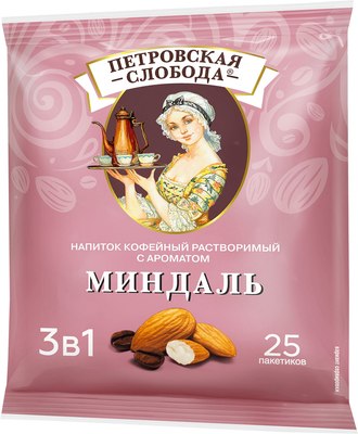 

Кофе растворимый, с ароматом миндаля