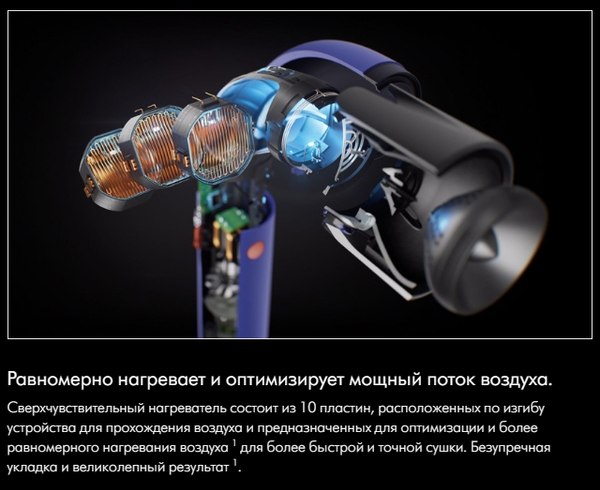 Фен Dyson SS R HD18 / 522266-01 (Vinca Blue/Topaz Orange)