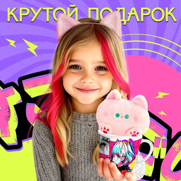 Подарочный набор Happy Valley Кружка с игрушкой. Аниме / 10341848