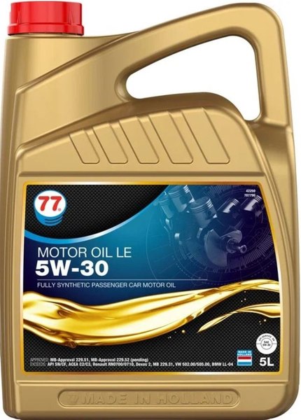 Моторное масло 77 Lubricants Motor Oil Synthetic LE 5W-30 / 710229