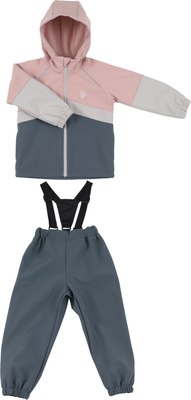 Комплект прогулочной детской одежды Rant Rainy / 163/1-90 (Gray/Rose, р.92) - 
