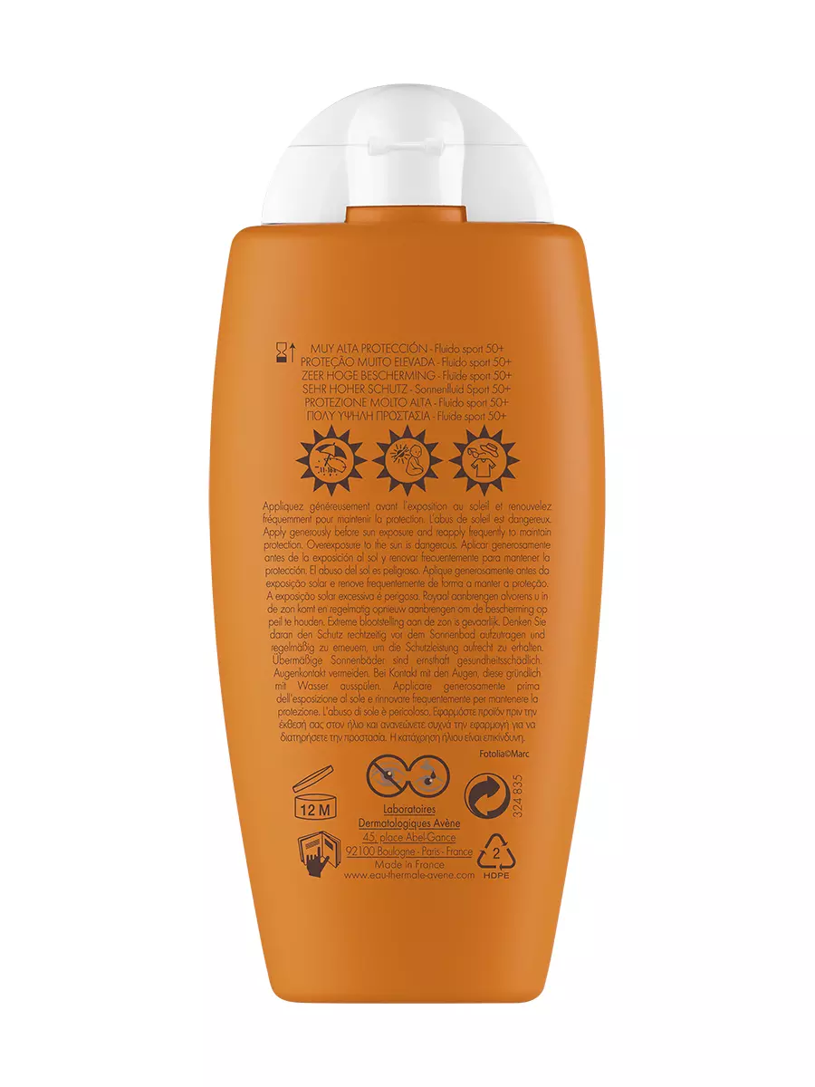 Флюид солнцезащитный Avene Sport SPF50+