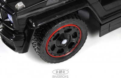 Детский автомобиль RiverToys Mercedes-Benz G63 / A010AA-H (черный)