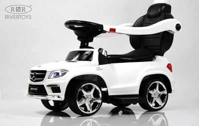 Качалка-каталка RiverToys Mercedes-Benz GL63 / A888AA-H (белый)