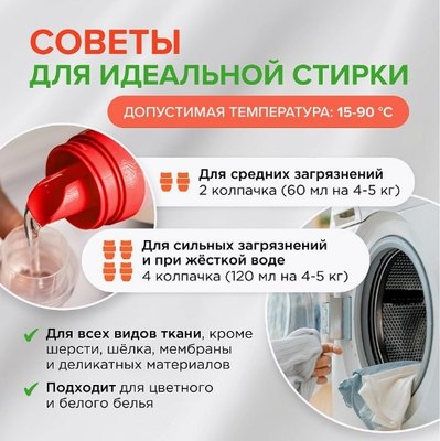 Гель для стирки Synergetic Биоразлагаемый 3in1 (5л)