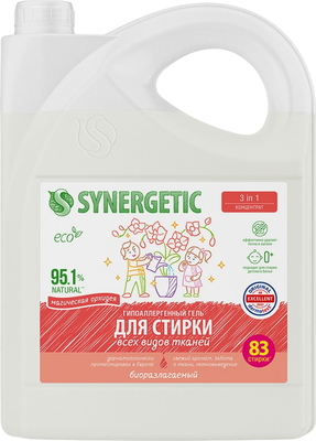 Гель для стирки Synergetic Биоразлагаемый 3in1 (5л)