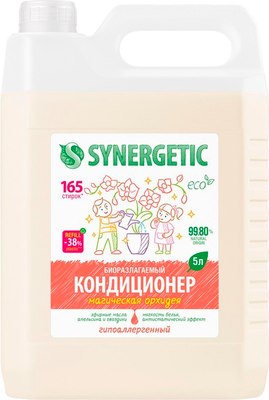Кондиционер для белья Synergetic Биоразлагаемый. Магическая орхидея (5л) - 