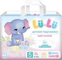 Подгузники детские Lu-Lu Diapers №5 (XL, 42шт) - 