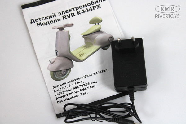 Изображение товара Детский мотоцикл RiverToys K444PX (розовый)