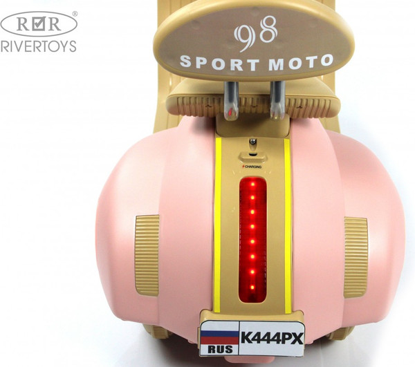 Изображение товара Детский мотоцикл RiverToys K444PX (розовый)