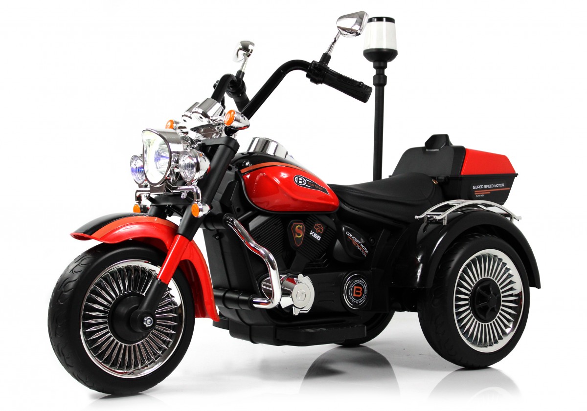Детский мотоцикл RiverToys K003PX (красный)