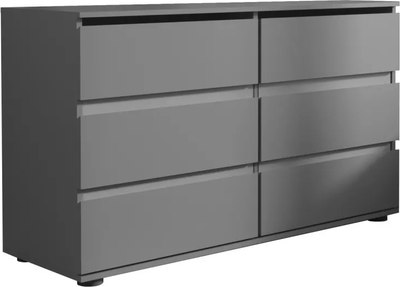 Комод Stolline Somero 6 ящиков / 467.06 (серый) - 
