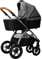 Детская универсальная коляска Tomix Walker Lux 3 в 1 / BD101TRIPLLUX (Grey/Dark Grey) - 