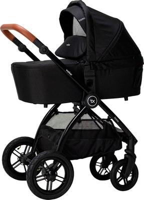 Детская универсальная коляска Tomix Walker Lux 2 в 1 / BD101BLUX (Black/Shinny Black) - 