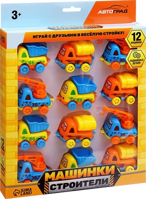 

Набор игрушечной техники, Машинки строители 389A / 10545093