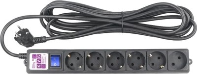 Сетевой фильтр Power Cube SPG6-B2 5м 6 розеток (черный) - 