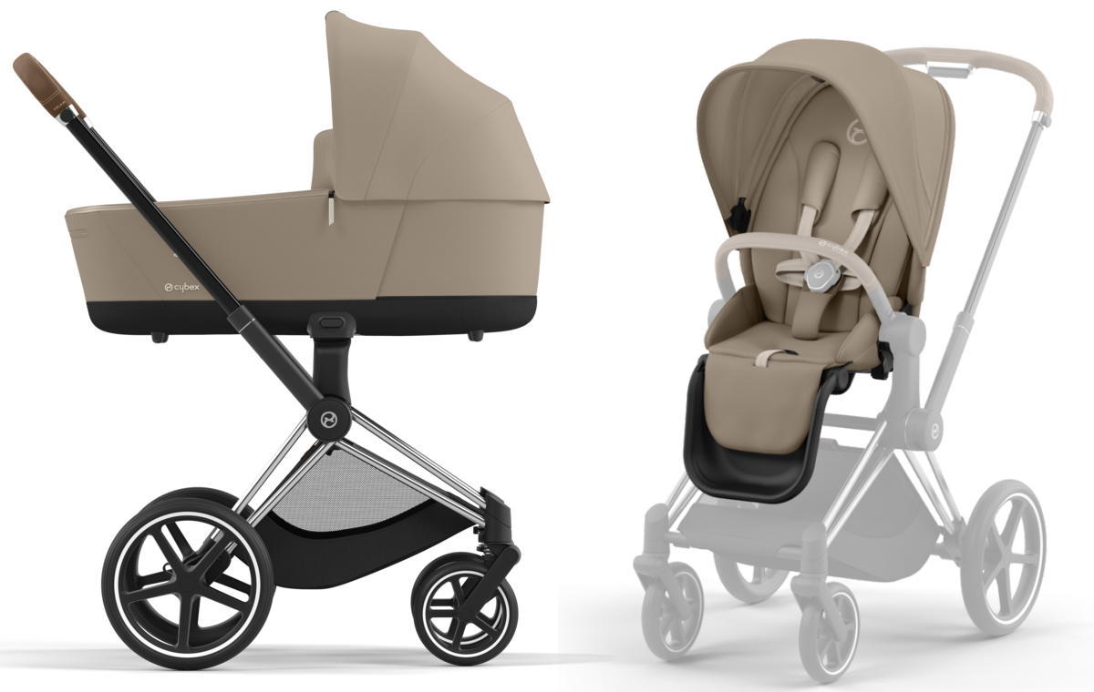 Детская универсальная коляска Cybex Priam IV Chrome Brown 2 в 1