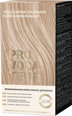 

Крем-краска для волос, Couleur тон 10.38 кремовый шелк