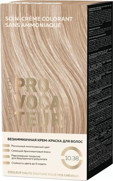 Крем-краска для волос Provocateur Couleur тон 10.38 кремовый шелк