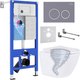 Унитаз подвесной с инсталляцией Roxen StounFix Dual Fresh 968349 - 