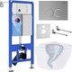 Унитаз подвесной с инсталляцией Roxen StounFix Dual Fresh 968345 - 