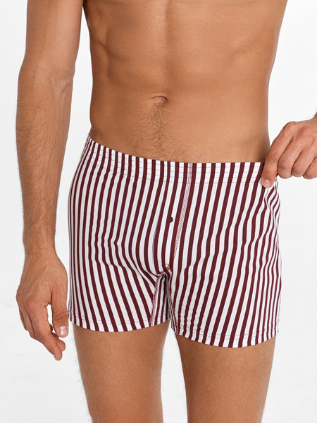 Изображение товара Комплект мужских трусов Mark Formelle 411152-2 (р.110-120, темно-красная полоска/морская глубина)