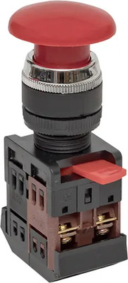 Кнопка для пульта EKF Грибок AEA-22 NO+NC / pbn-aea-r (красный) -