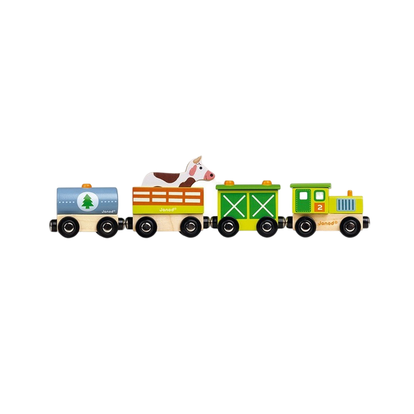 Поезд игрушечный Janod Ферма J08578