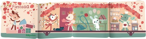 Игрушка для ванной Lilliputiens Книжка-панель для ванной волшебная Фиеста 83308