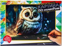 Картина по номерам MultiArt Совушка / CANV22X30-OWL - 