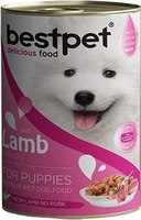 Влажный корм для собак Bestpet Dog для щенков с ягненком в соусе (400г) - 