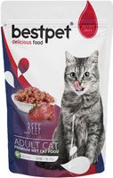 Влажный корм для кошек Bestpet Cat говядина в желе (85г) - 