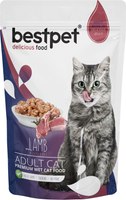 Влажный корм для кошек Bestpet Cat ягненок в желе (85г) - 